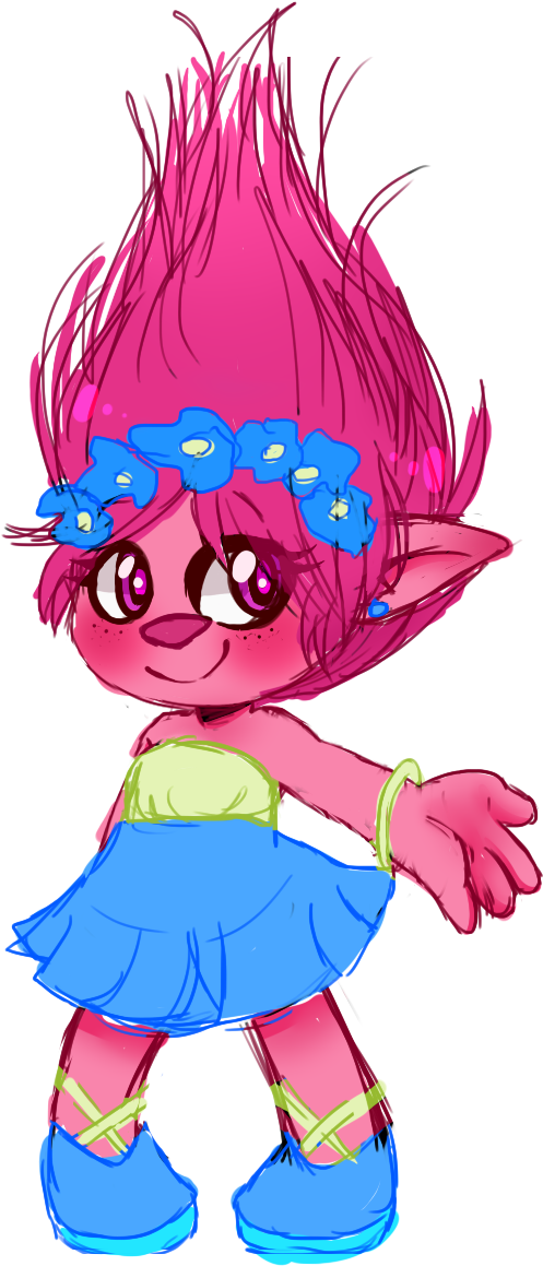 Toaster Strudel, Poppy Pins, Dreamworks, Troll, Poppies, - Film (563x960), Png Download