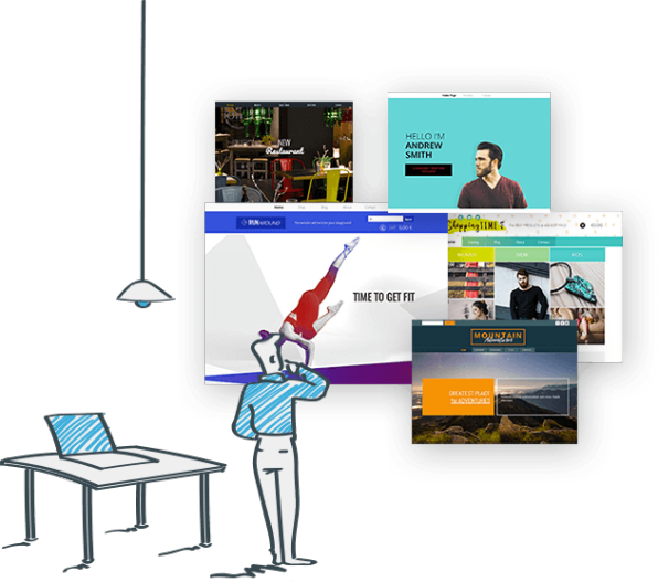Contact Forms, Maps, Social Buttons - Website (596x527), Png Download