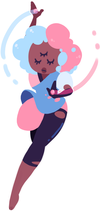 Beach City Bugle - Cotton Candy Garnet Fanart (485x750), Png Download