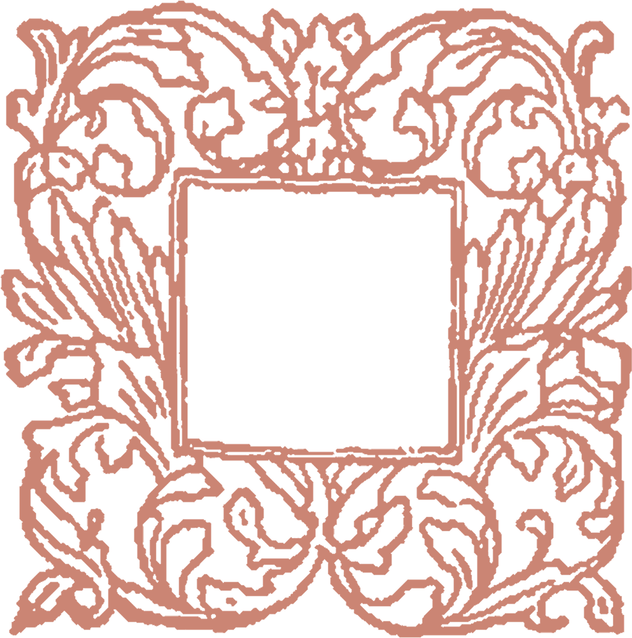 Digital Decorative Frame Image - Picture Frame (1600x1588), Png Download