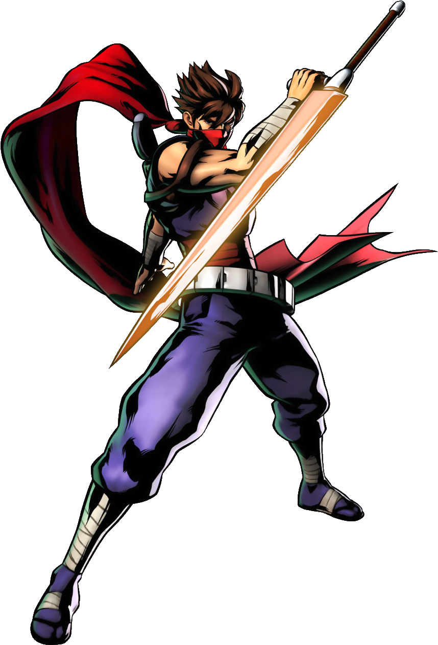 Strider Hiryu As Seen In Marvel Vs Capcom 3 - Marvel Vs Capcom 3 Strider (930x1280), Png Download