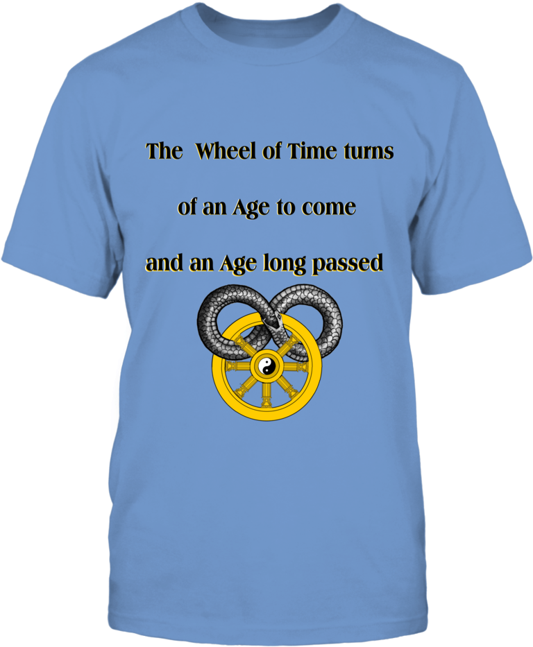 Wheel Of Time Serpent Ouroboros T-shirt, The Wheel - Mens Christmas Tshirts Uk (1000x1000), Png Download