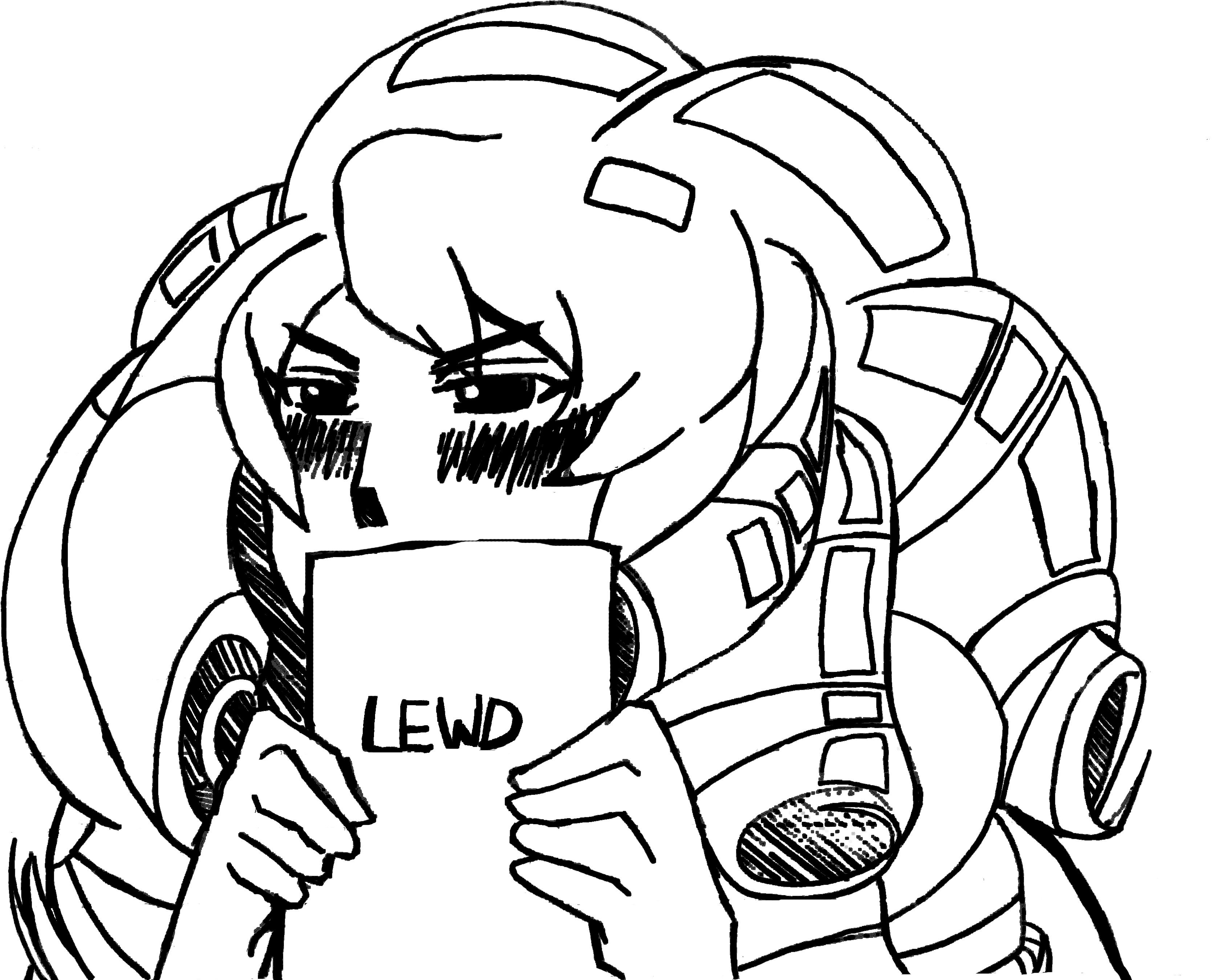 Lewd Rose Quartz Line Art White Black Black And White - Steven Universe Transparent Meme (3968x2944), Png Download