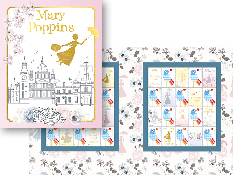 Mary Poppins Stamp Pack - Mary Poppins (800x600), Png Download