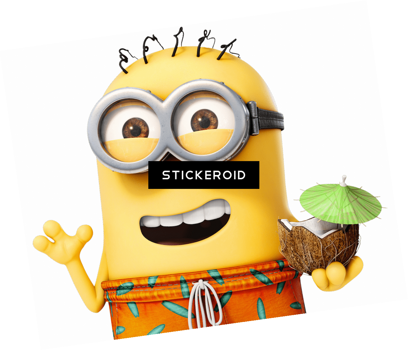 Minion On Holiday Hallyday (1323x1134), Png Download