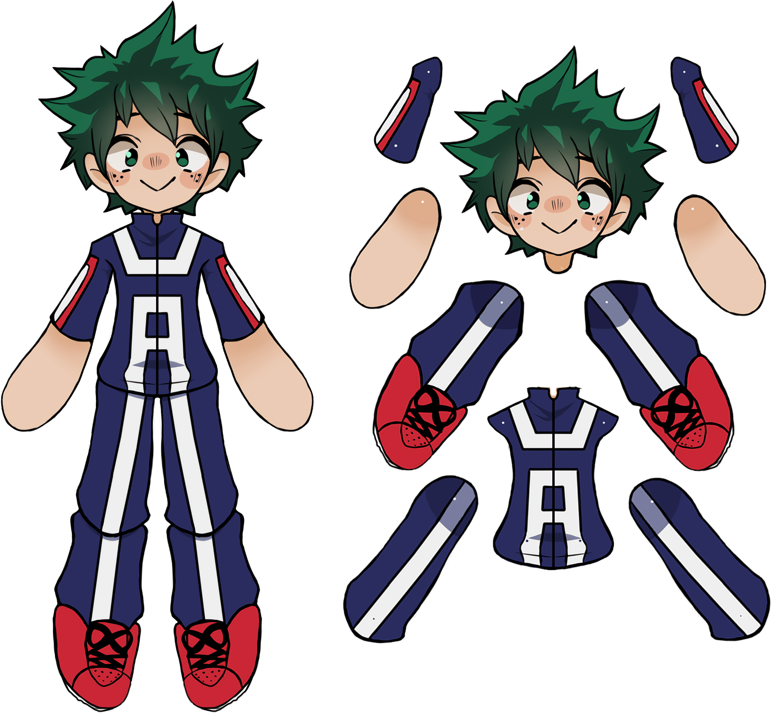 Midoriya Izuku - My Hero Academia (3762x3300), Png Download