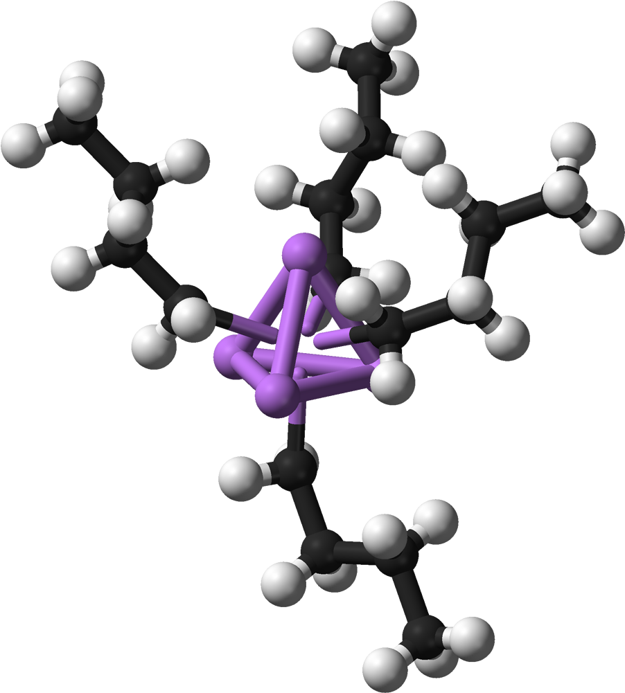 N Butyllithium Tetramer 3d Balls (1001x1100), Png Download