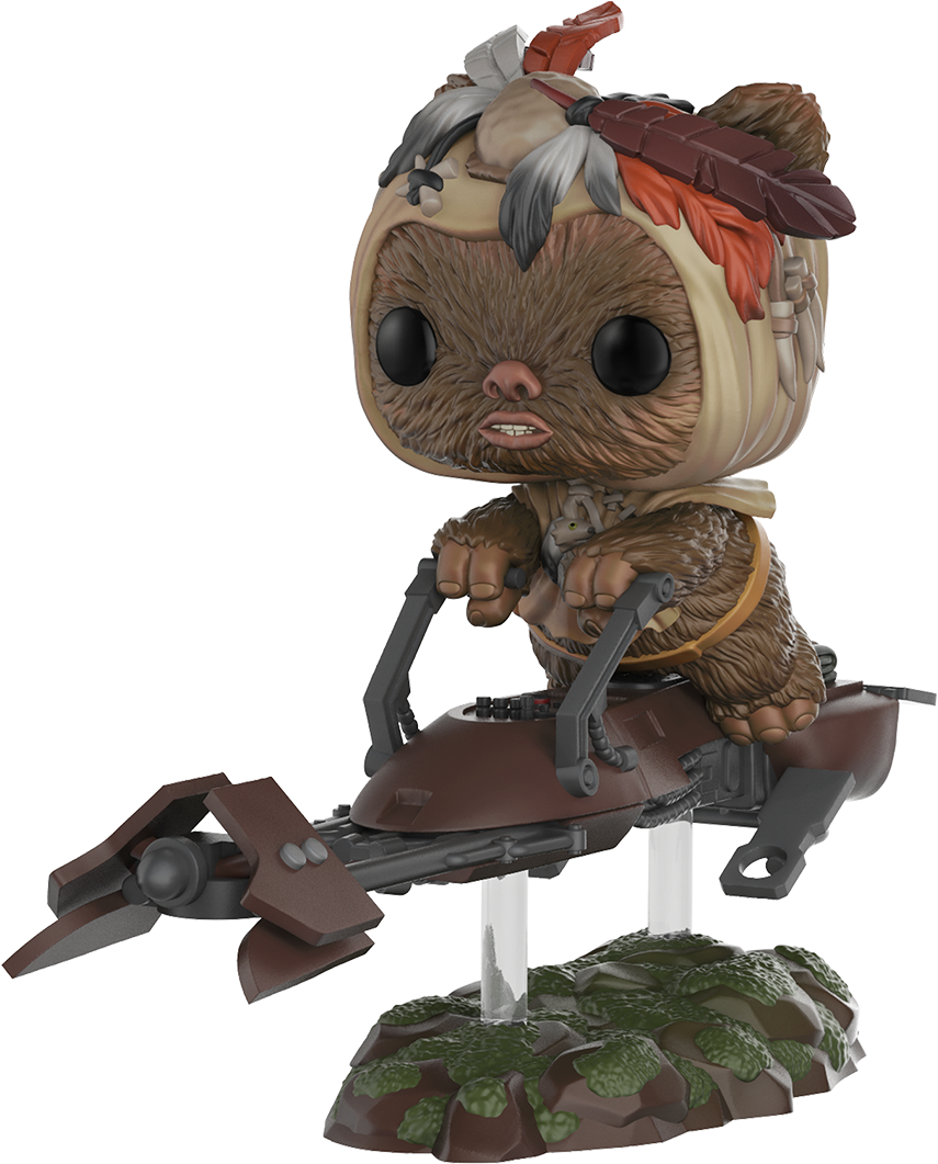 Ewok Speeder Bike Funko (1300x1300), Png Download