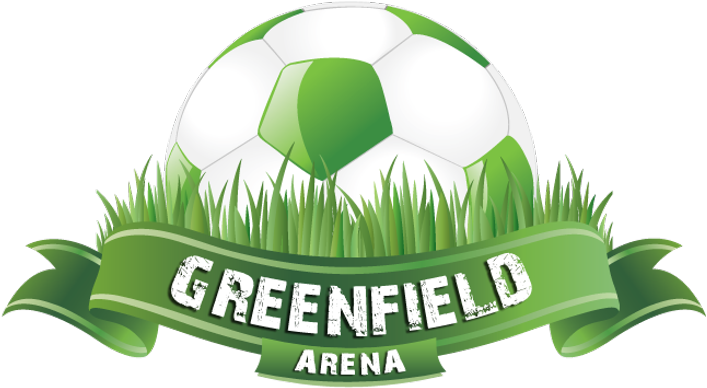 Greenfield Arena Indoor Soccer Complex - Green Field Logo (1024x428), Png Download