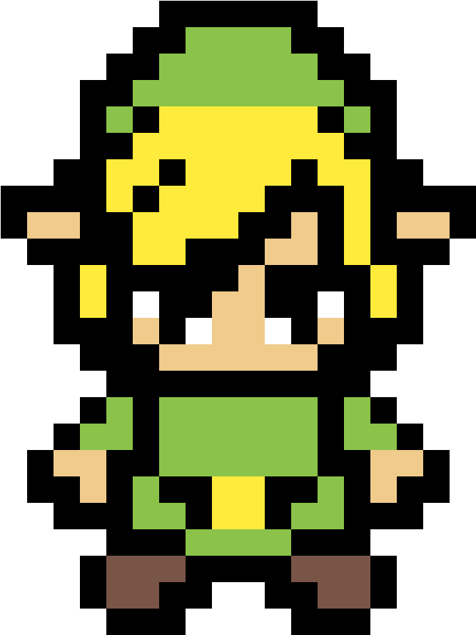 Link From Legend Of Zelda By Pinkkitty604 - Zelda Minish Cap Pixel Art (1184x1184), Png Download