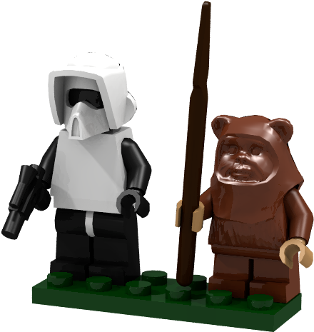 Scout Trooper - Figurine (1366x768), Png Download