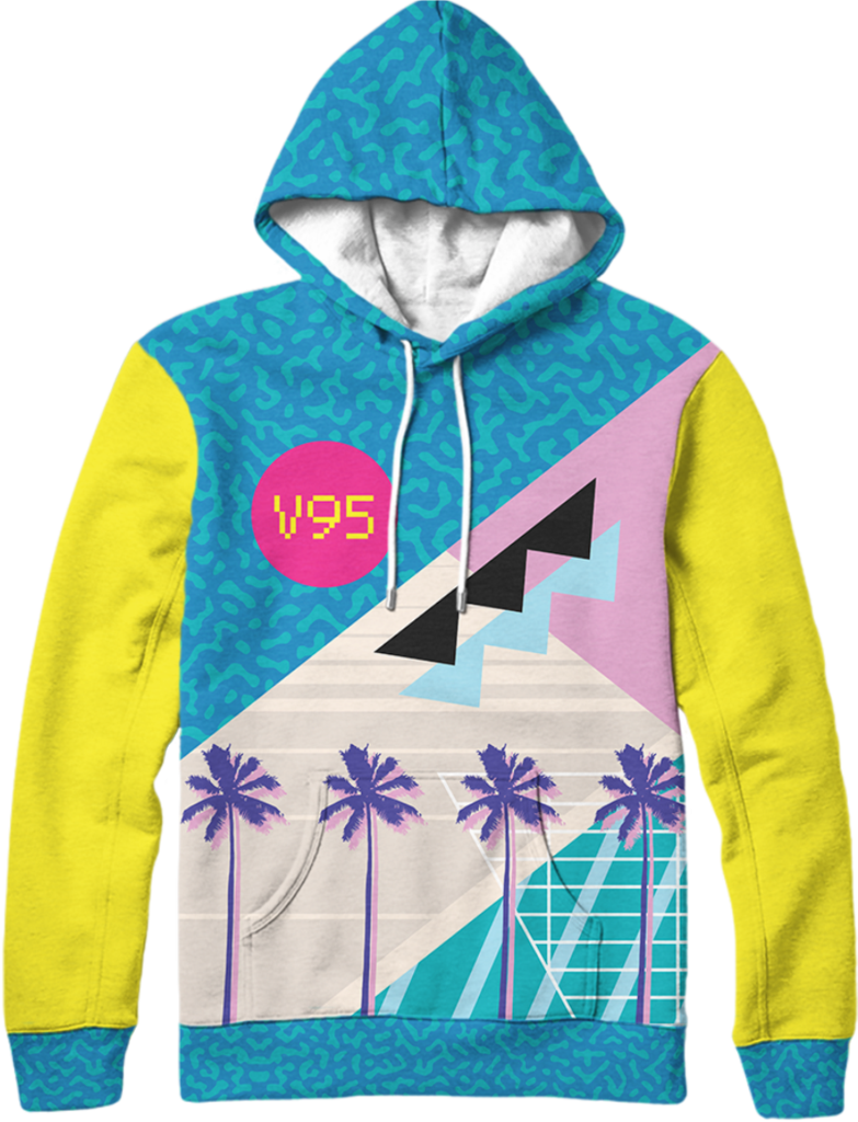 Simple Pleasures Hoodie Vapor95 Vaporwave Fashion, - Sweatshirt (783x1024), Png Download