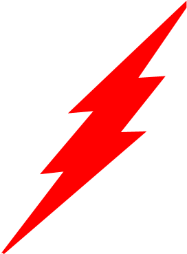 Red - Lighting - Bolt - Clipart Images Of Arrow (400x400), Png Download