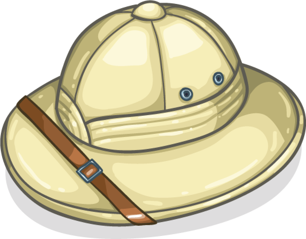 Cartoon Safari Hat Modern Item Detail Itembrowser - Safari Hat Png (1024x1024), Png Download