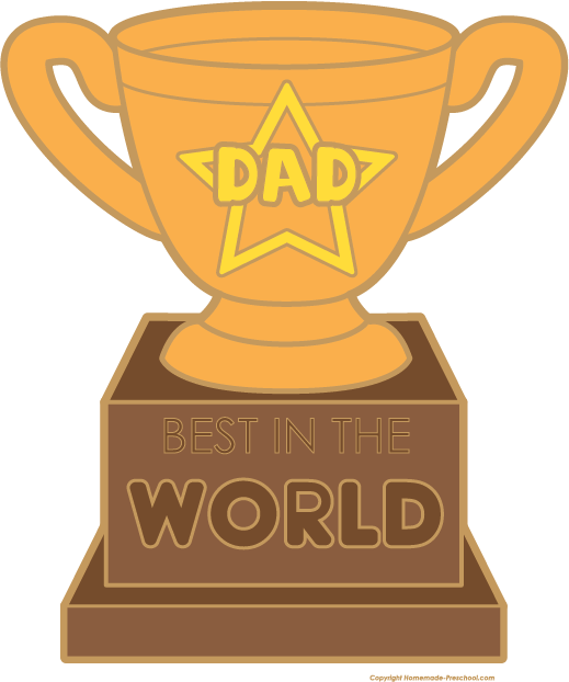 Jpg Free Stock Free Images Click To Save Image - Father's Day Trophy Clipart (519x622), Png Download