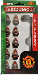 Paul Lamond Subbuteo Manchester United Team Set (600x344), Png Download