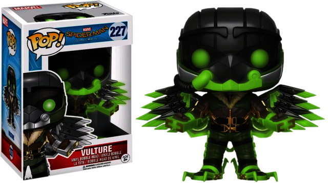 Spider Man Homecoming Vulture Glow In The Dark Funko - Vulture Pop Vinyl (640x357), Png Download