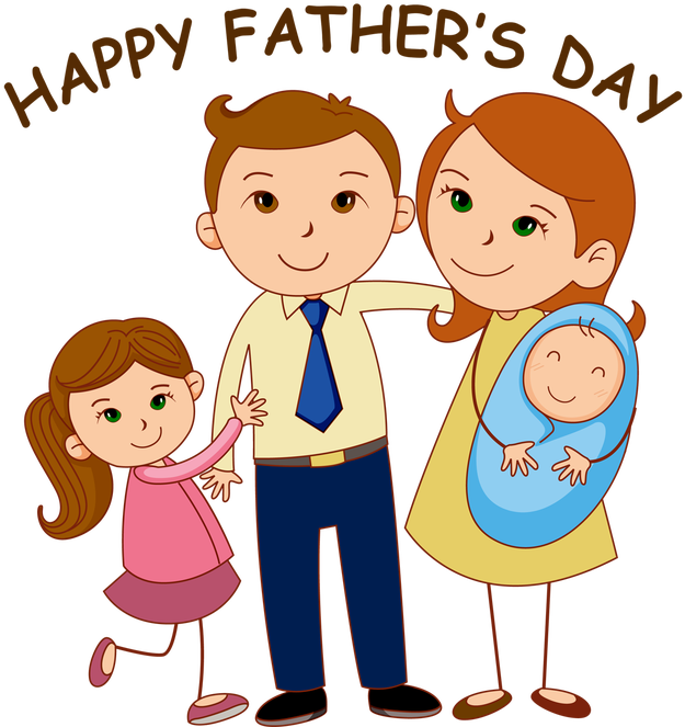 Fathers Day Archives Inspirational - Small Family Images Cartoon (640x666), Png Download