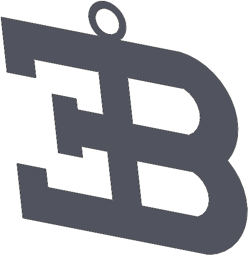 Bugatti Logo Keychain - Christian Cross (1502x901), Png Download