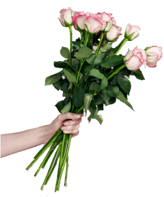 Bouquet Of Rose Flowers - Bunch Of Flowers (400x400), Png Download