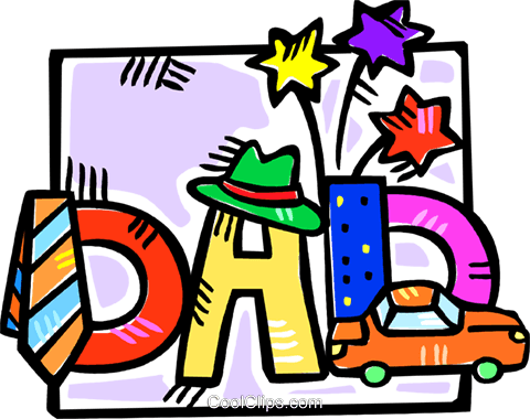 Father's Day Motif Royalty Free Vector Clip Art Illustration - Father's Day Clip Art (480x380), Png Download