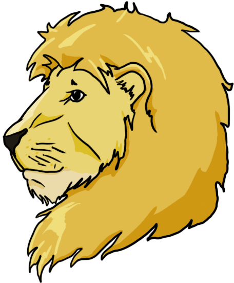 Drawing Of A Lion - Drawing (600x600), Png Download
