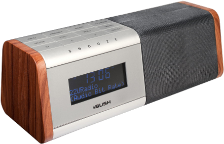 Digital Radio Alarm Clock - Bush Digital Radio Alarm Clock Bcr35dabw (492x327), Png Download