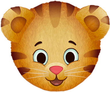 Daniel Tiger Face - Pin The Tail On Daniel Tiger Party Game (646x351), Png Download
