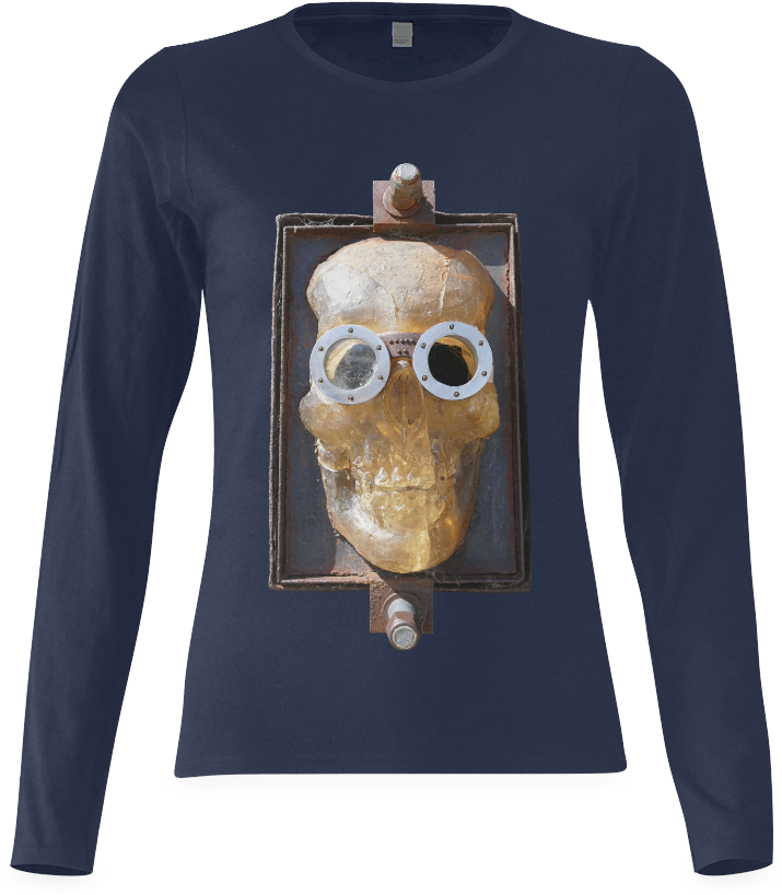 Steampunk Skull Sunny Women's T Shirt (model T07) - Steampunk Skull Tote Bag, Adult Unisex, Black (1000x1000), Png Download
