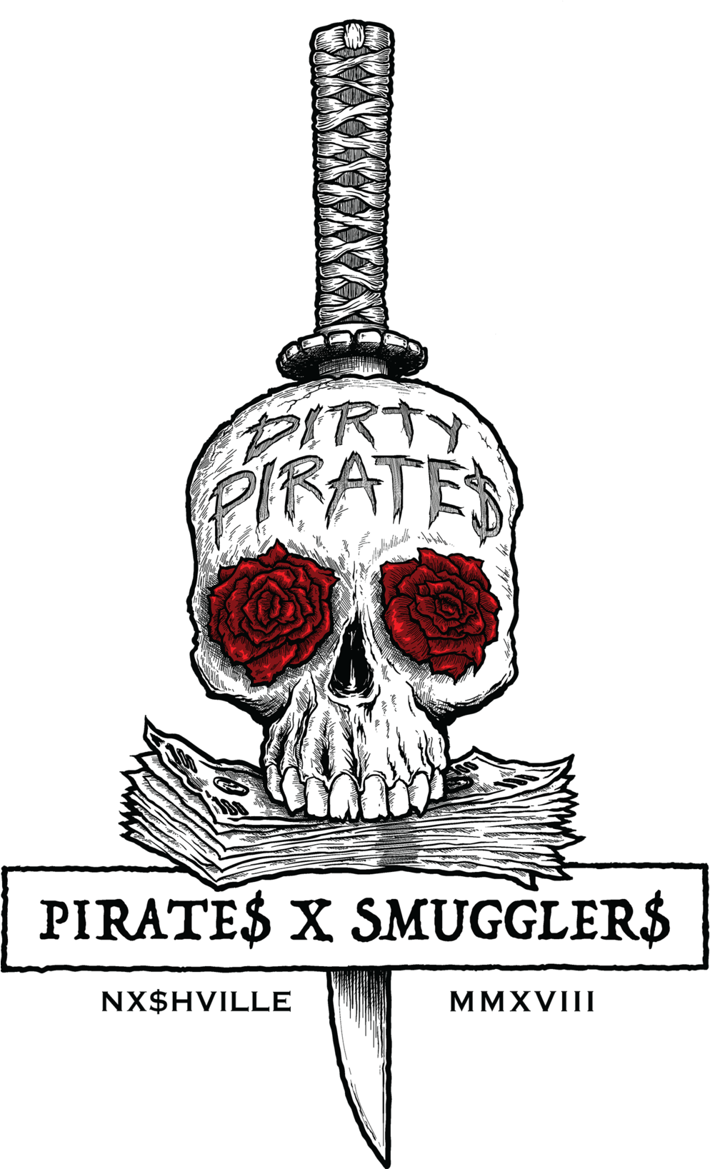 Pirates X Smugglers Logo, Vector Illustration - Pirates (1000x1636), Png Download