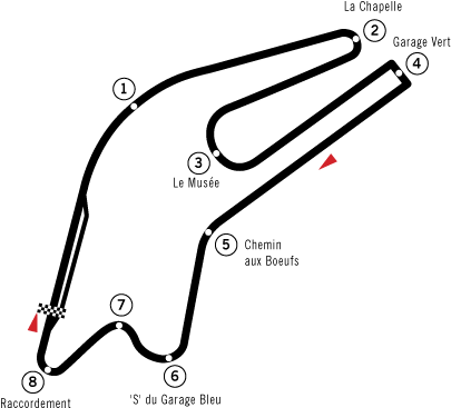 Bugatti On Le Circuit Bugatti Est Un Circuit Permanent - Circuit Bugatti Le Mans (470x490), Png Download