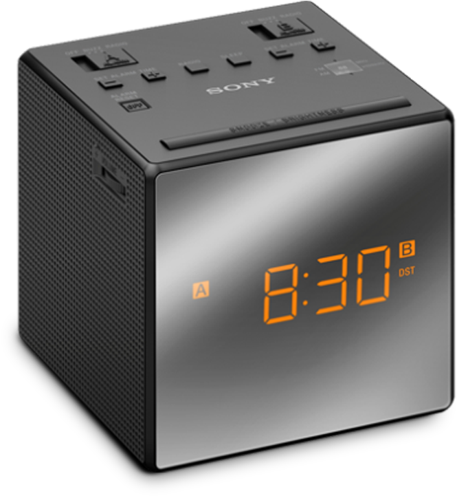 Sony Radio Clock Icf C1t B (1000x1000), Png Download