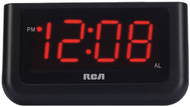 Rca Rcd30 High Quality Alarm Clock With 1.4-inch Red (500x300), Png Download