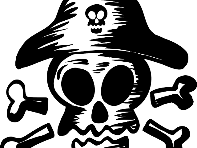 Download Deadth Clipart Pirate Skull Stencil De Calaveras De Piratas Png Image With No Background Pngkey Com