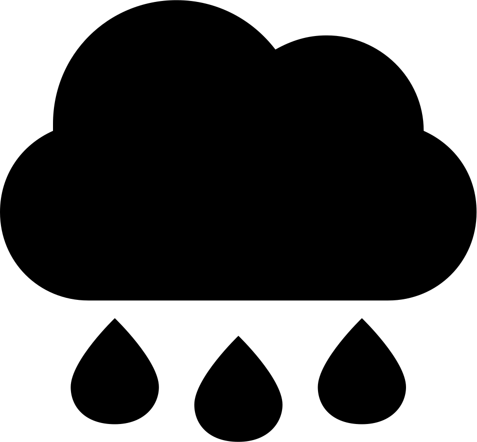 Raindrops Of Rain Falling Of Dark Cloud Comments - Nube Con Agua Logo (981x908), Png Download