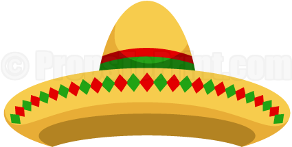 Printable Photo Booth Prop Create Diy Props - Sombrero Photo Booth (458x354), Png Download