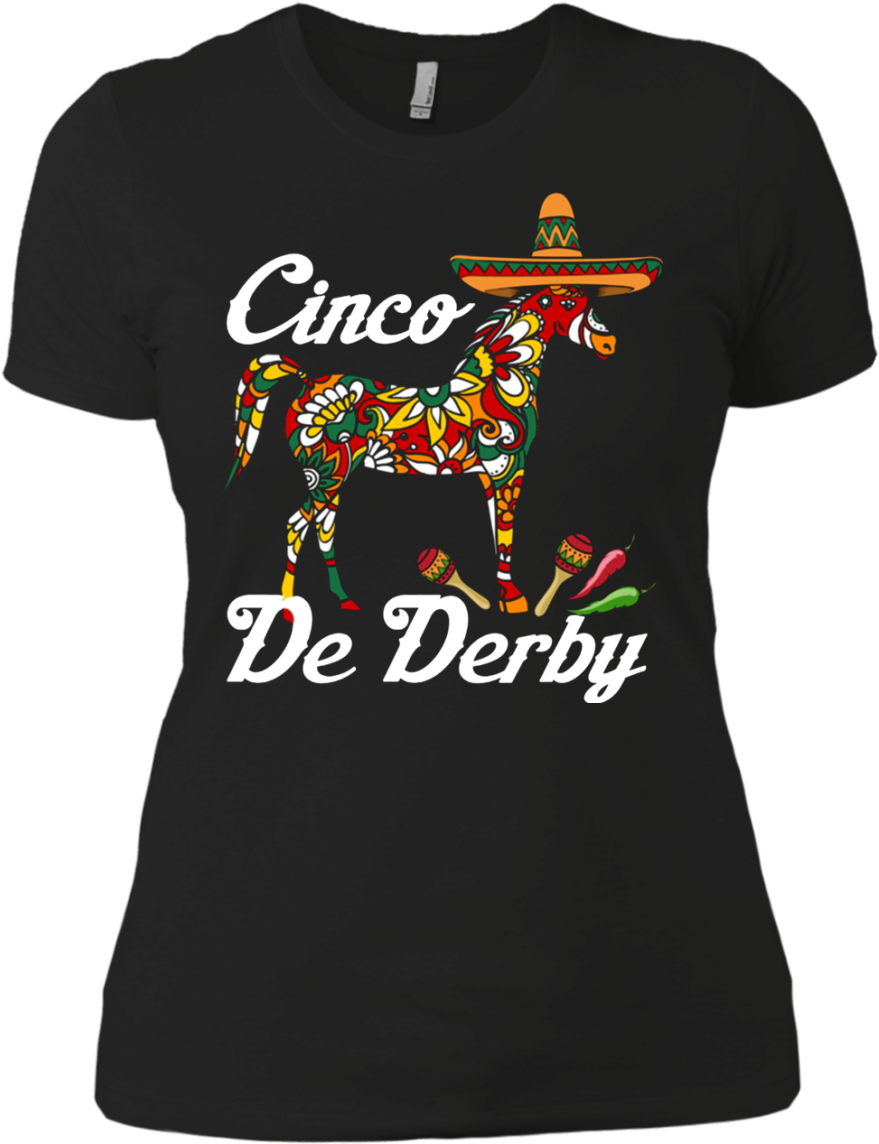 Cinco De Derby Shirt Sombrero Hat Mexican Party Racing - Stand Up To Cancer Tshirt (1155x1155), Png Download