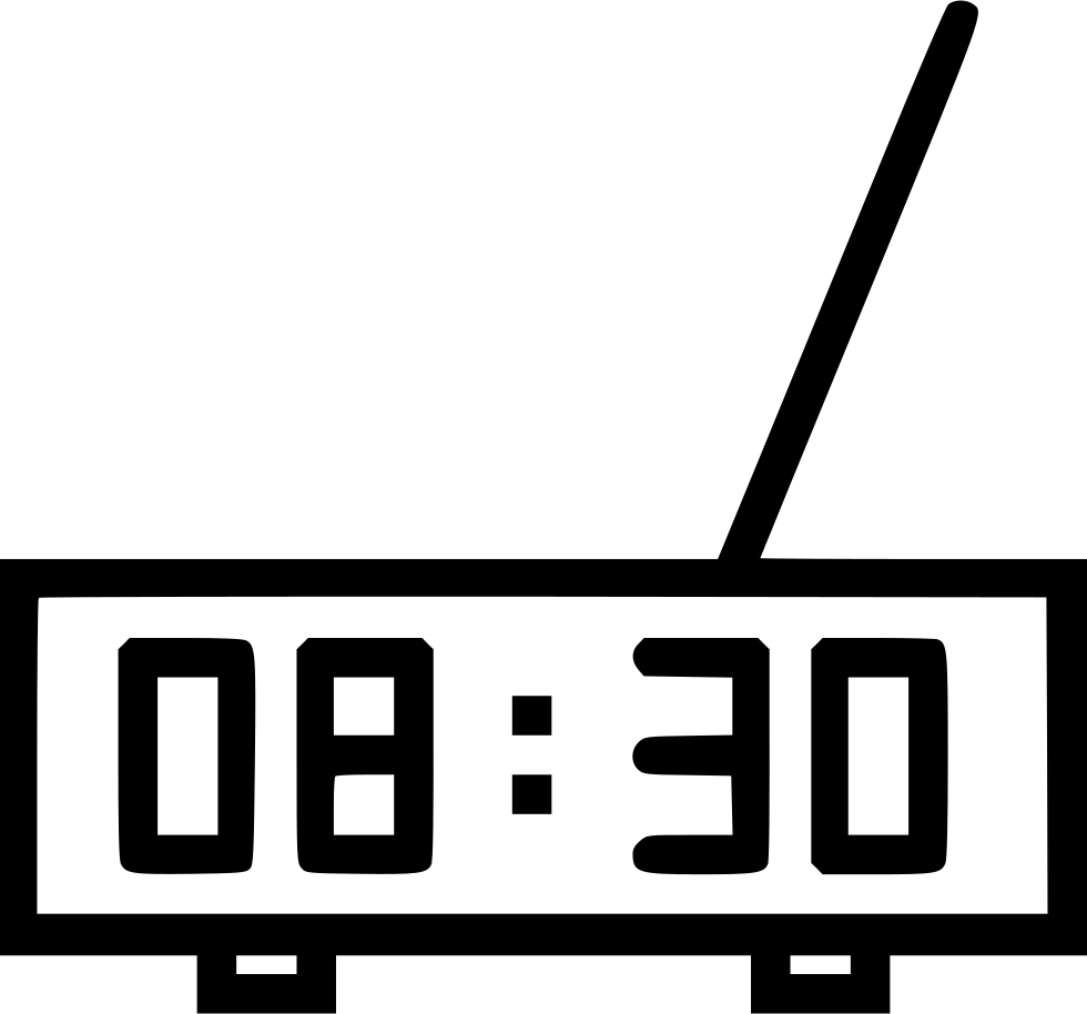 Alarm Clock Radio Digital - Alarm Clock (980x914), Png Download