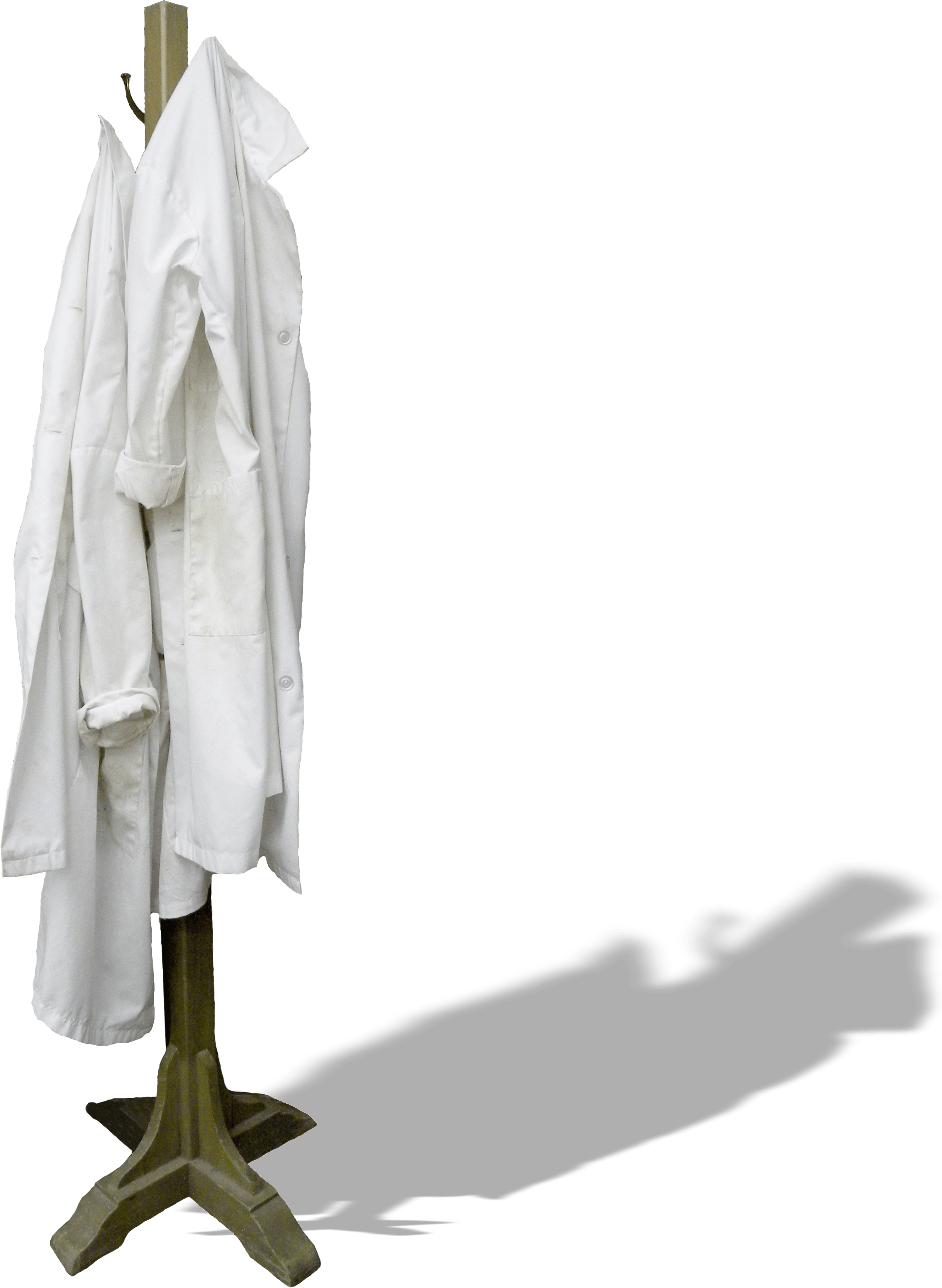 Coat Rack With White Lab Coats From Archaeological - Clothing (3032x3840), Png Download