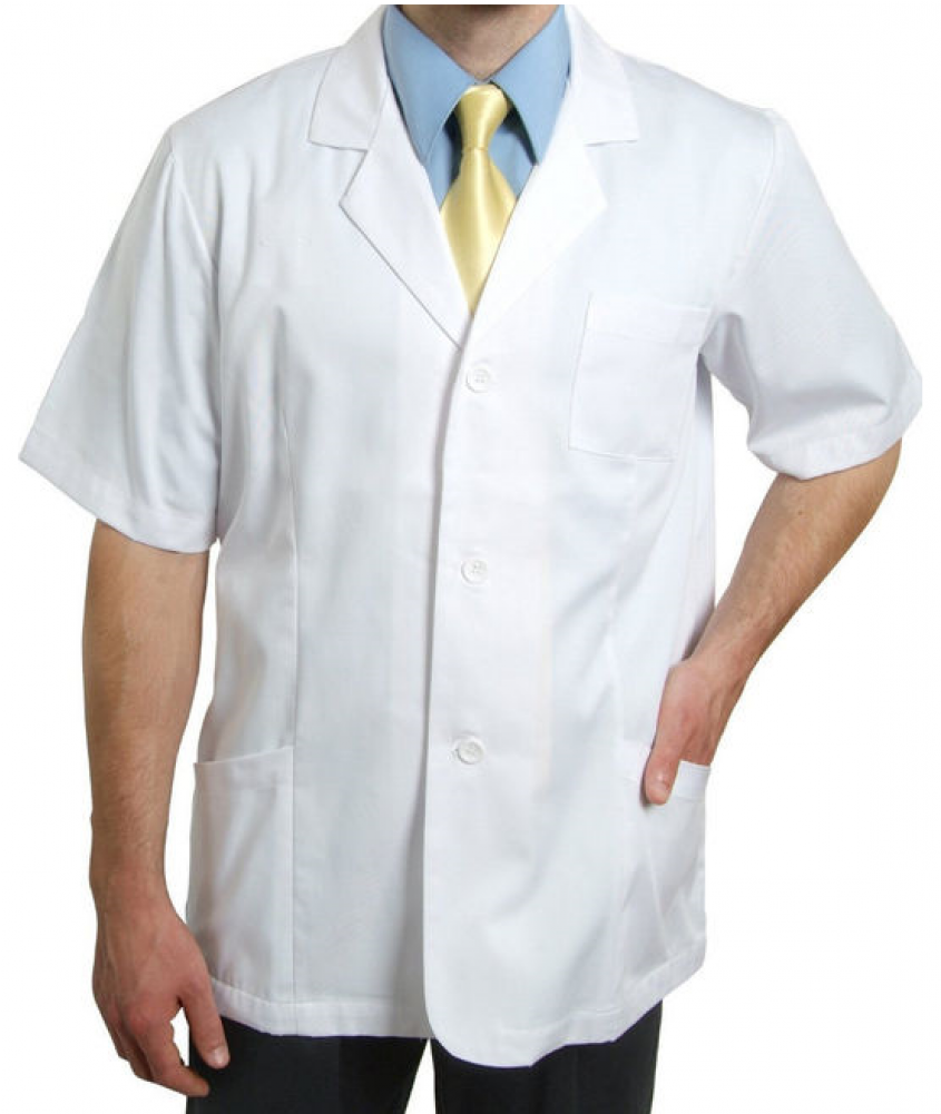 Medical Lab Coat Men's White - White Coat (1400x1000), Png Download