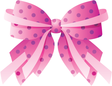 Polka Dot Pink Gift Bow Free Clip Arts Online Fotor - Pink Hair Bows Clipart (400x308), Png Download