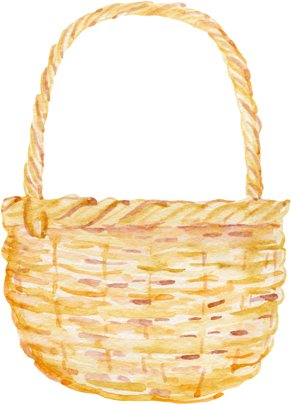 Prepare Bamboo Basket Cartoon Transparent - Portable Network Graphics (1024x1385), Png Download