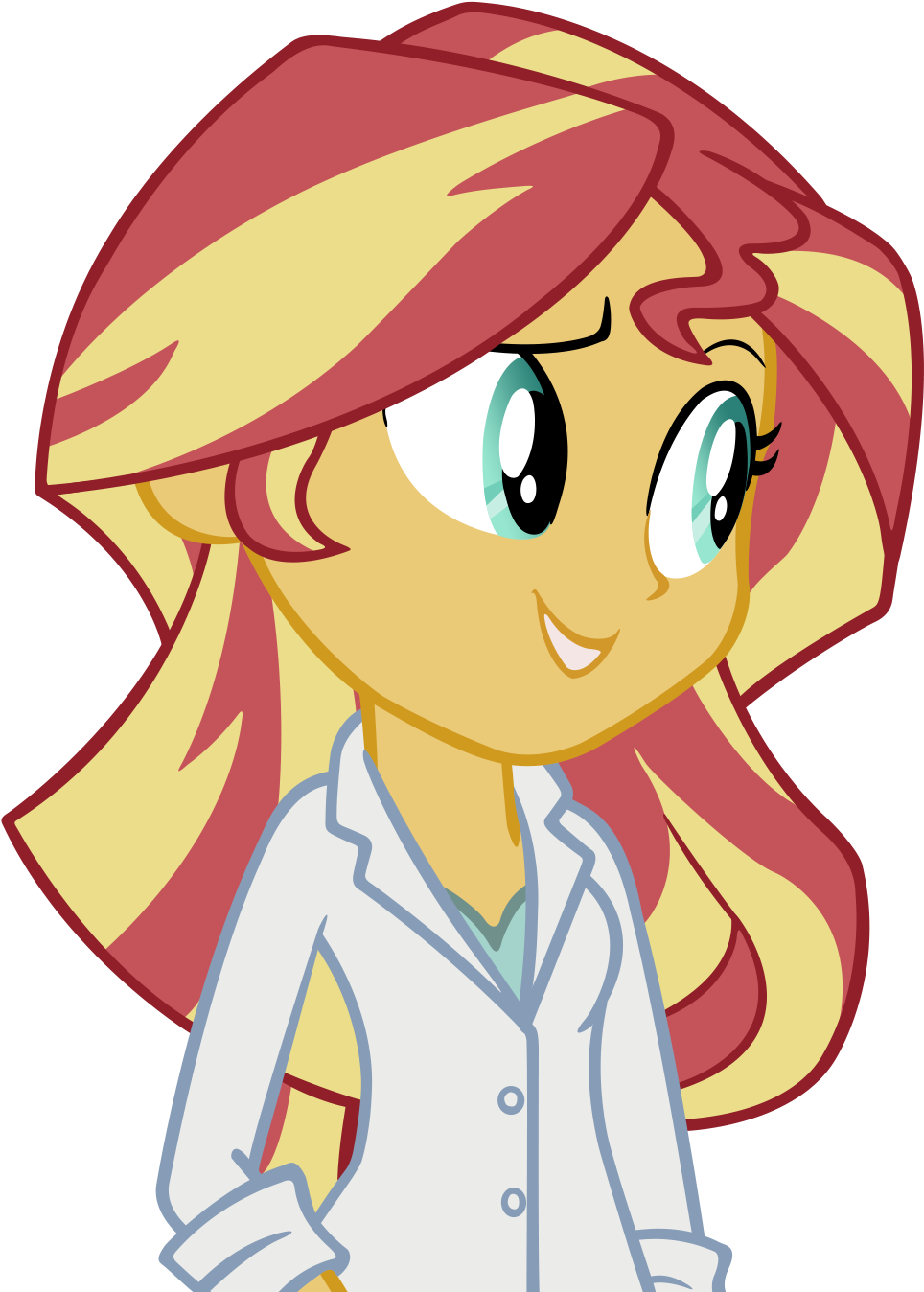 Cool77778, Clothes, Equestria Girls, Friendship Games, - Sunset Shimmer Lab Coat (1000x1355), Png Download