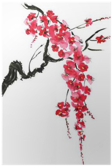 A Branch Of A Blossoming Tree - Pink Flowers Of Sakura Scarf (400x400), Png Download