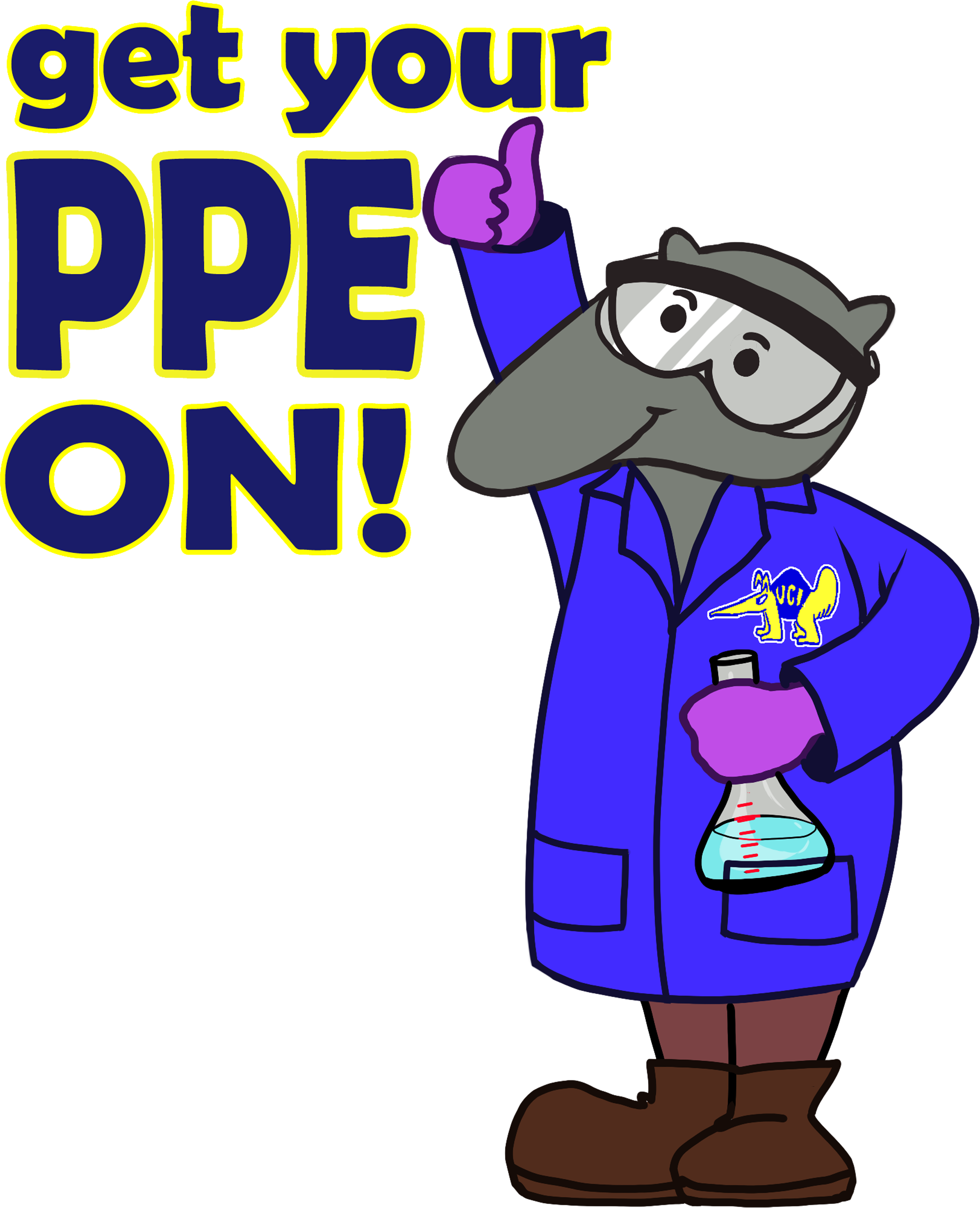 Goggles Clipart Lab Coat (6800x8800), Png Download