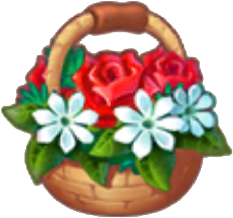 Flower Basket - Jasmine (507x480), Png Download