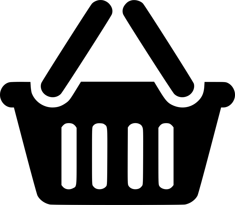 Png File - Basket Icon Png White (980x854), Png Download