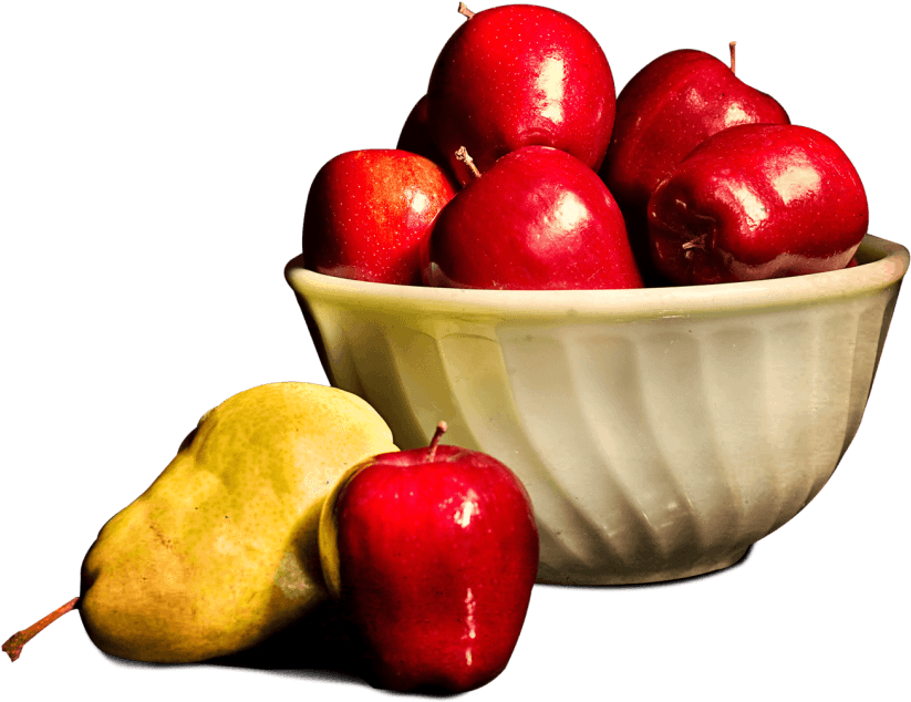 Free Png Fruits In A Basket Png Images Transparent - Apple (850x648), Png Download