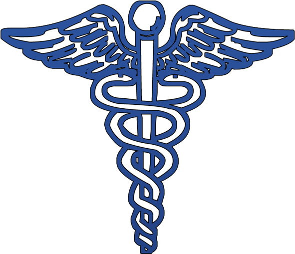 Blue Caduceus Medical Symbol Clipart Image - Logo De La Salud (600x600), Png Download