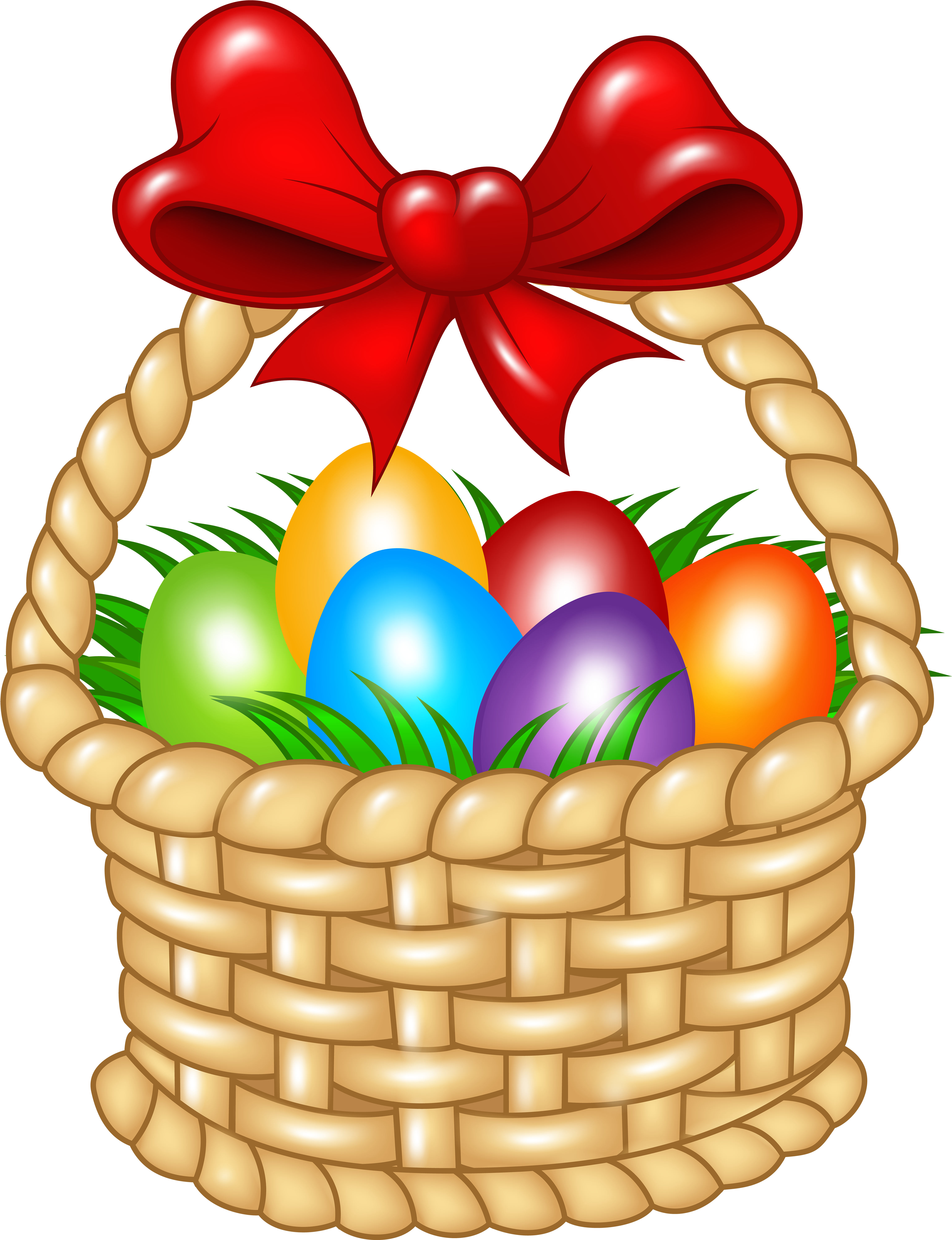 Basket Clipart At Getdrawings - Clip Art Easter Baskets (4658x6000), Png Download